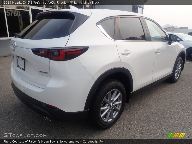 Rhodium White Metallic / Black 2023 Mazda CX-5 S Preferred AWD