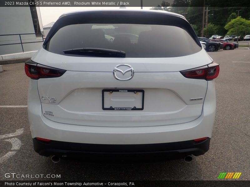 Rhodium White Metallic / Black 2023 Mazda CX-5 S Preferred AWD