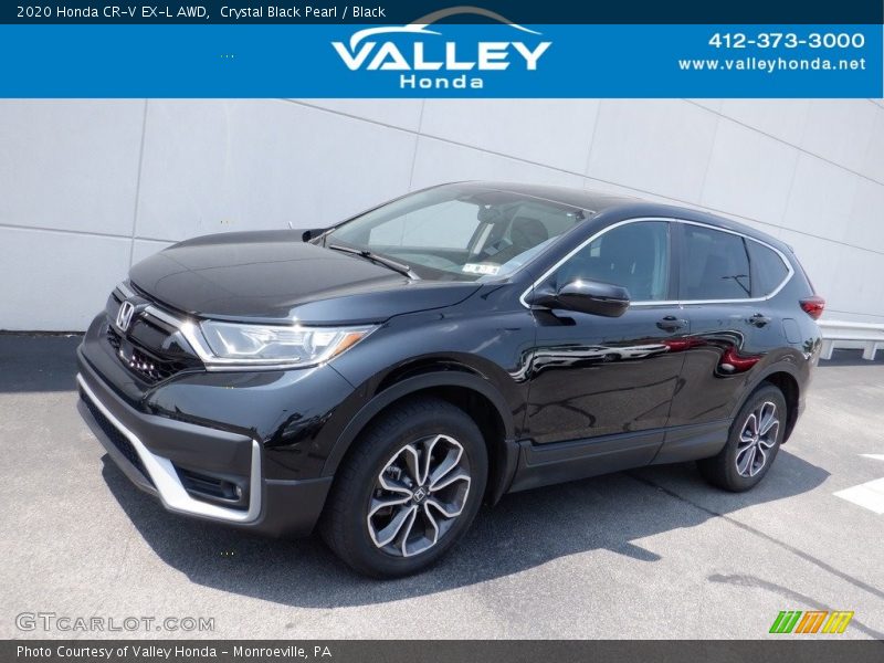 Crystal Black Pearl / Black 2020 Honda CR-V EX-L AWD