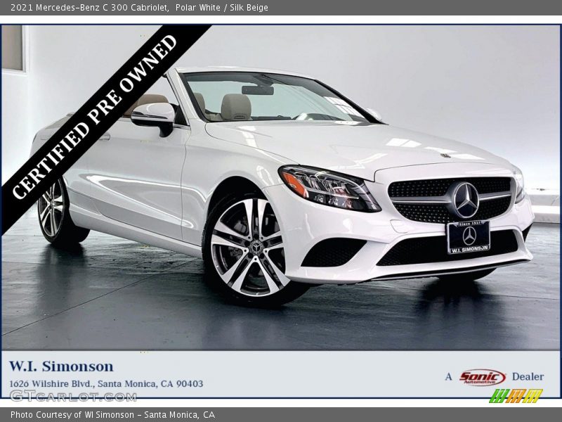 Polar White / Silk Beige 2021 Mercedes-Benz C 300 Cabriolet