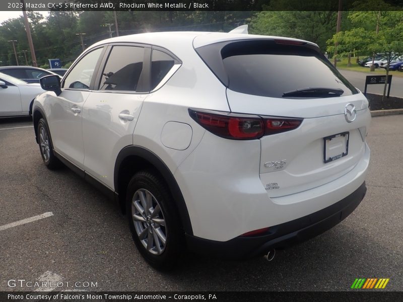 Rhodium White Metallic / Black 2023 Mazda CX-5 S Preferred AWD
