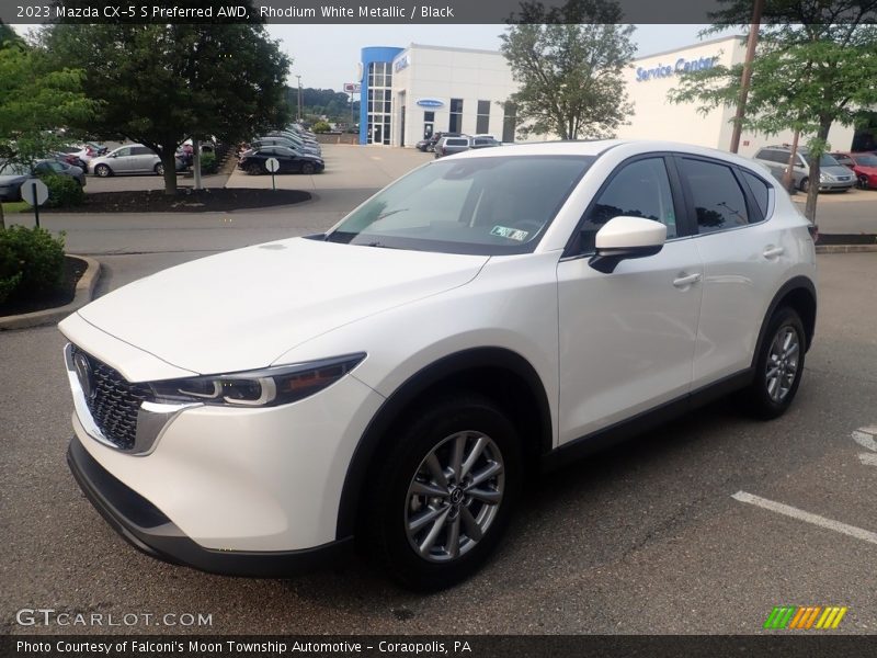 Rhodium White Metallic / Black 2023 Mazda CX-5 S Preferred AWD
