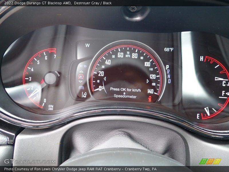 Destroyer Gray / Black 2022 Dodge Durango GT Blacktop AWD