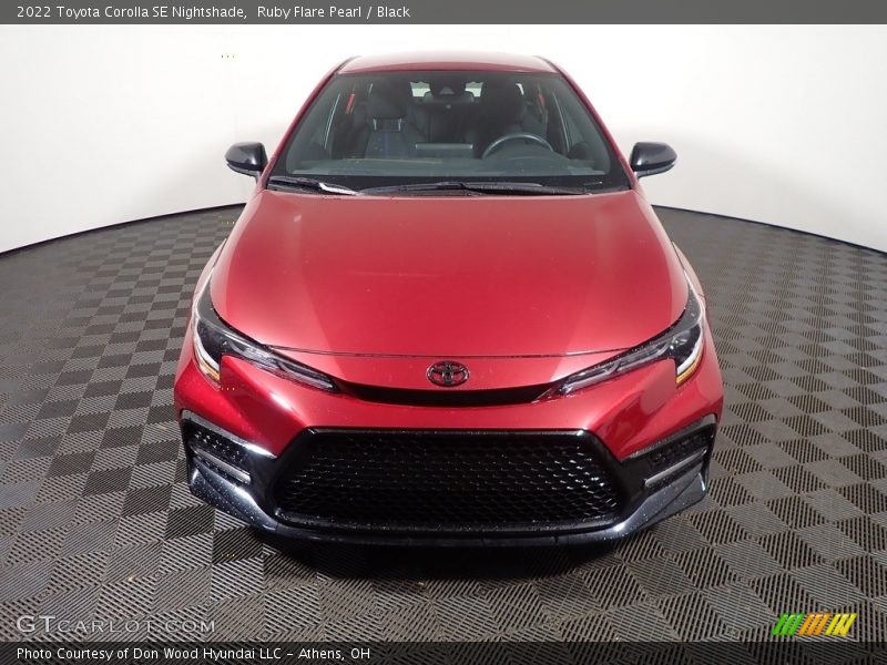 Ruby Flare Pearl / Black 2022 Toyota Corolla SE Nightshade