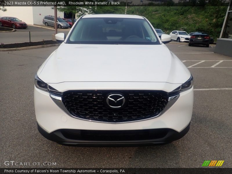 Rhodium White Metallic / Black 2023 Mazda CX-5 S Preferred AWD