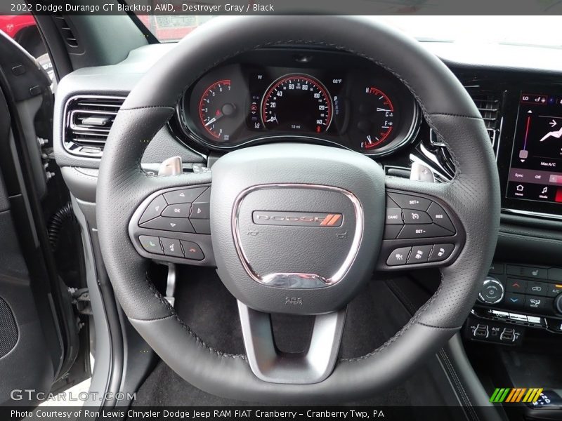 Destroyer Gray / Black 2022 Dodge Durango GT Blacktop AWD