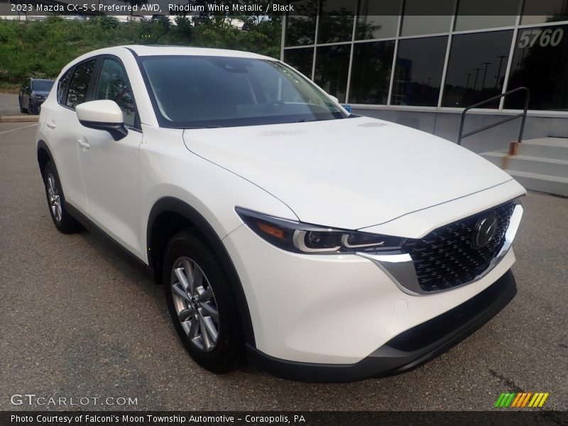 Rhodium White Metallic / Black 2023 Mazda CX-5 S Preferred AWD