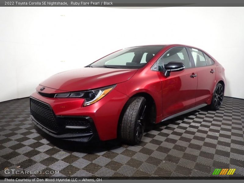Ruby Flare Pearl / Black 2022 Toyota Corolla SE Nightshade