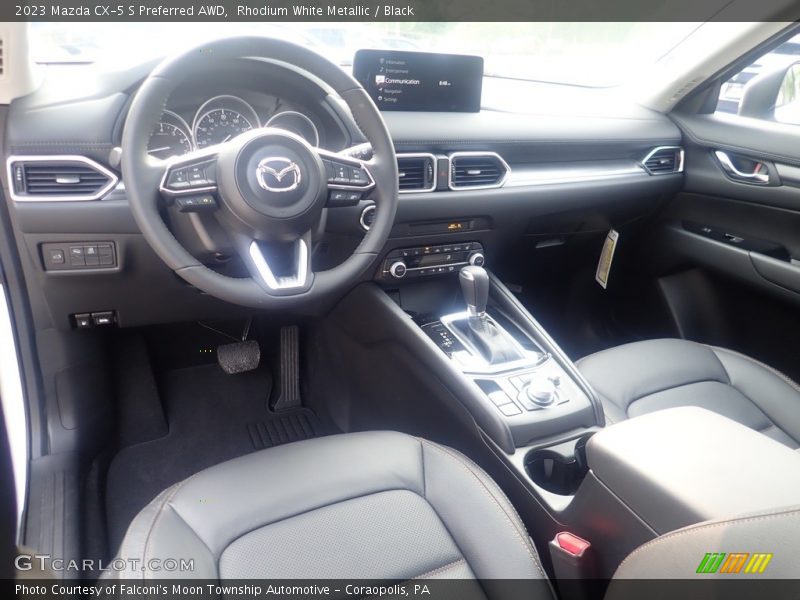 Rhodium White Metallic / Black 2023 Mazda CX-5 S Preferred AWD