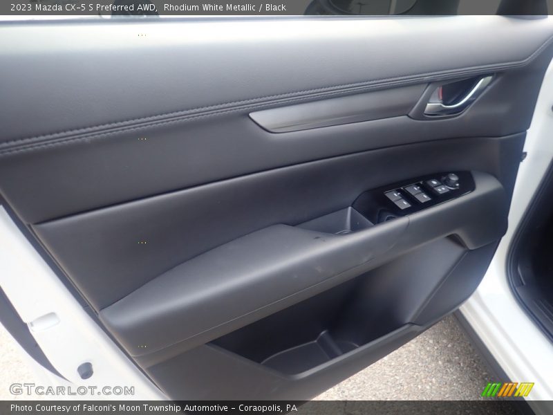 Rhodium White Metallic / Black 2023 Mazda CX-5 S Preferred AWD