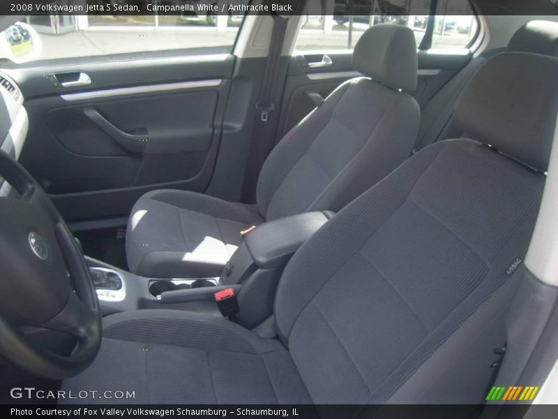 Campanella White / Anthracite Black 2008 Volkswagen Jetta S Sedan