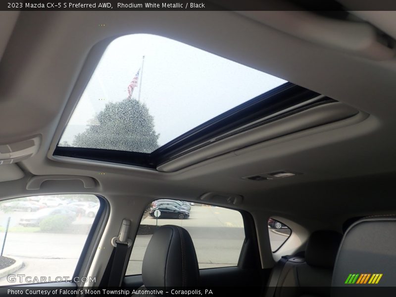 Rhodium White Metallic / Black 2023 Mazda CX-5 S Preferred AWD