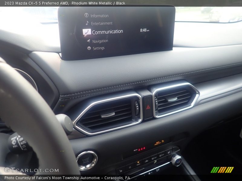 Rhodium White Metallic / Black 2023 Mazda CX-5 S Preferred AWD