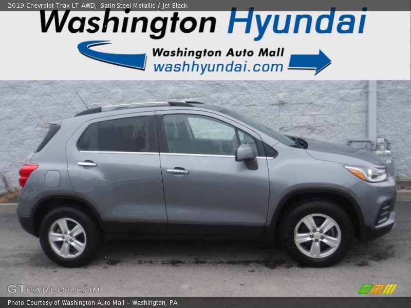 Satin Steel Metallic / Jet Black 2019 Chevrolet Trax LT AWD