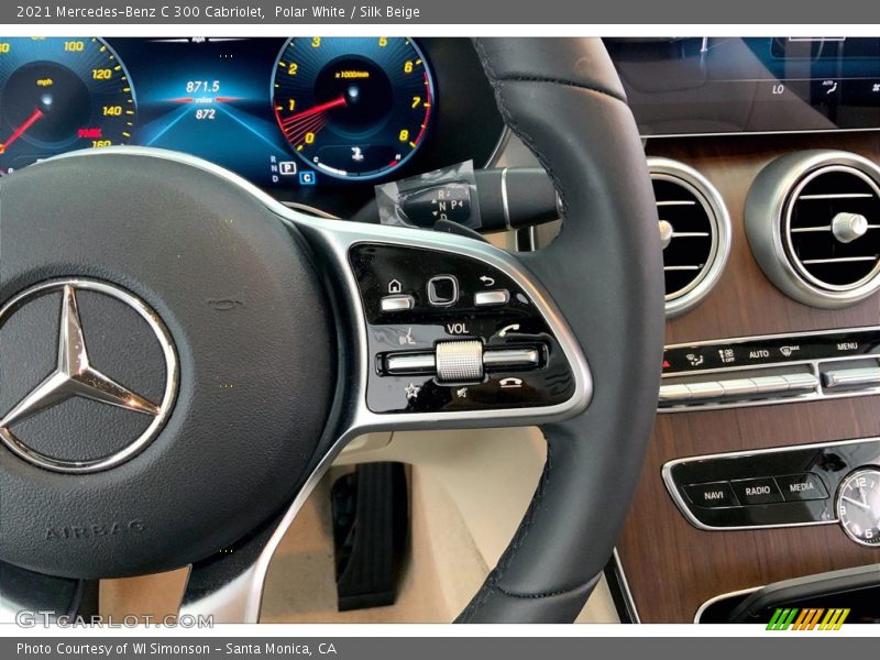 Polar White / Silk Beige 2021 Mercedes-Benz C 300 Cabriolet