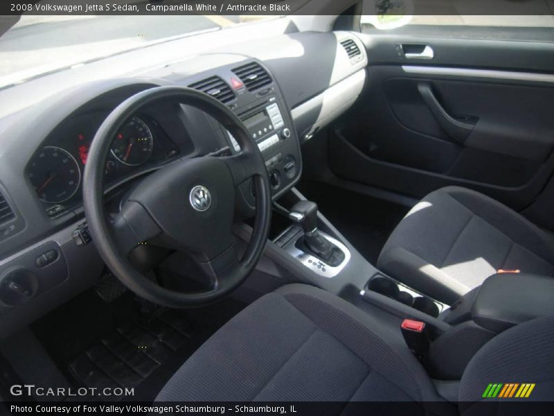 Campanella White / Anthracite Black 2008 Volkswagen Jetta S Sedan