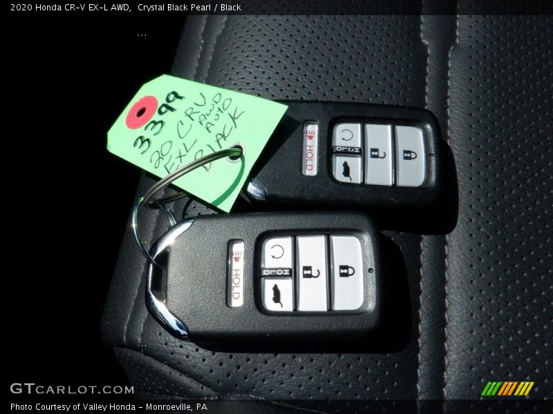 Crystal Black Pearl / Black 2020 Honda CR-V EX-L AWD