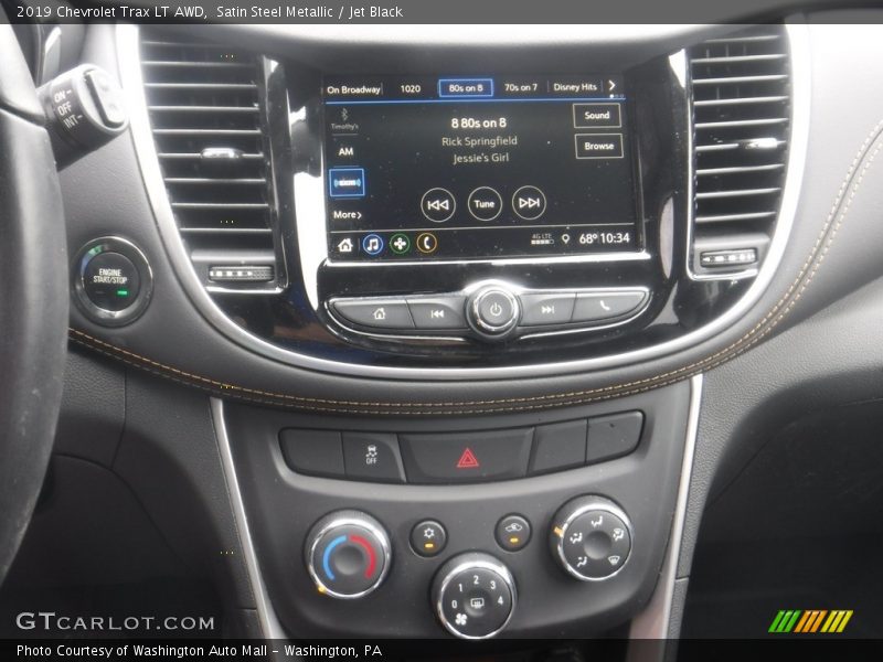 Satin Steel Metallic / Jet Black 2019 Chevrolet Trax LT AWD