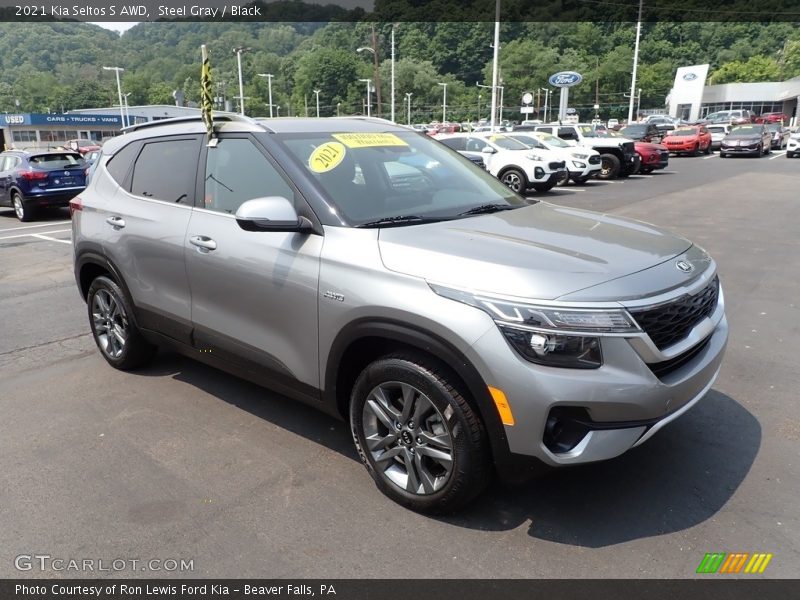 Steel Gray / Black 2021 Kia Seltos S AWD