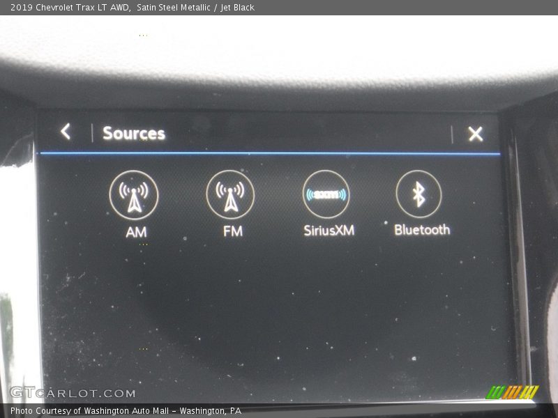 Satin Steel Metallic / Jet Black 2019 Chevrolet Trax LT AWD