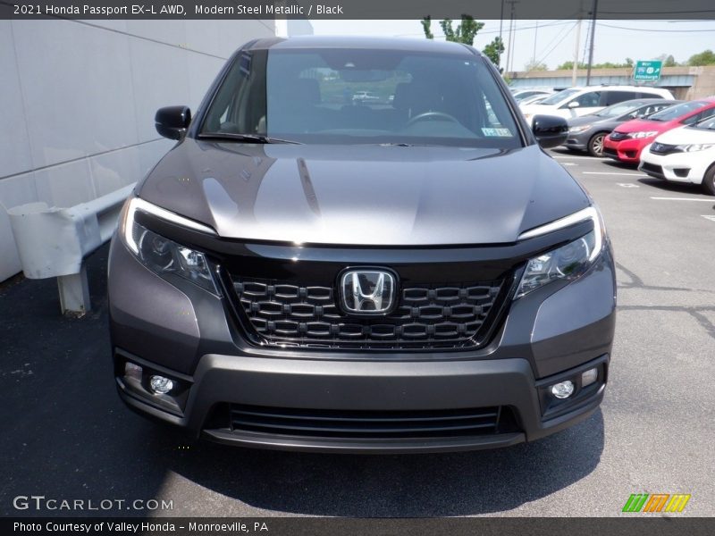 Modern Steel Metallic / Black 2021 Honda Passport EX-L AWD