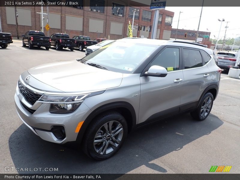 Steel Gray / Black 2021 Kia Seltos S AWD