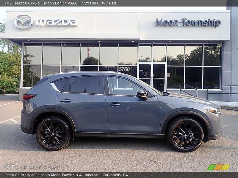 Polymetal Gray / Red 2023 Mazda CX-5 S Carbon Edition AWD
