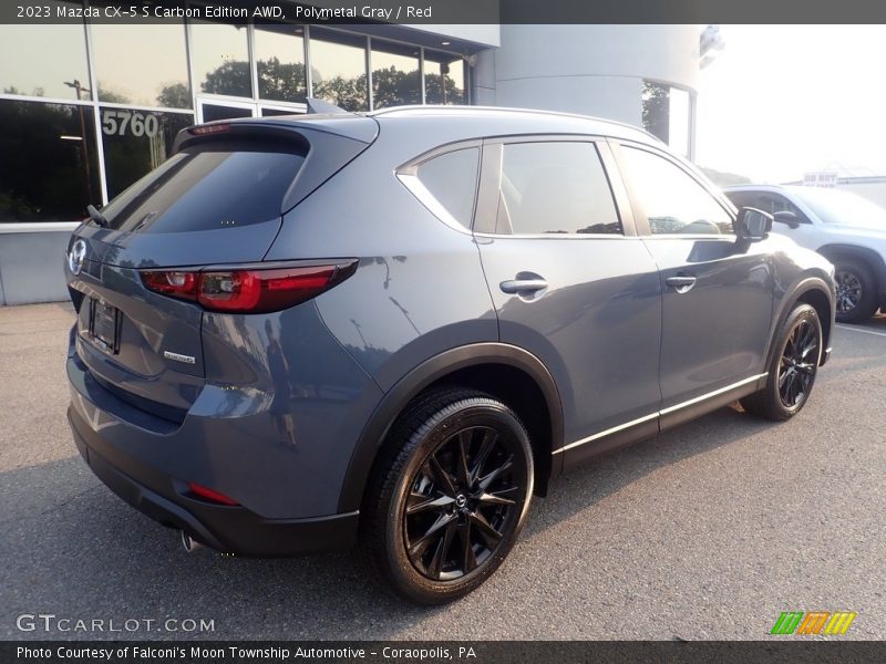 Polymetal Gray / Red 2023 Mazda CX-5 S Carbon Edition AWD