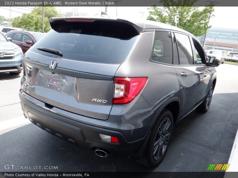 Modern Steel Metallic / Black 2021 Honda Passport EX-L AWD