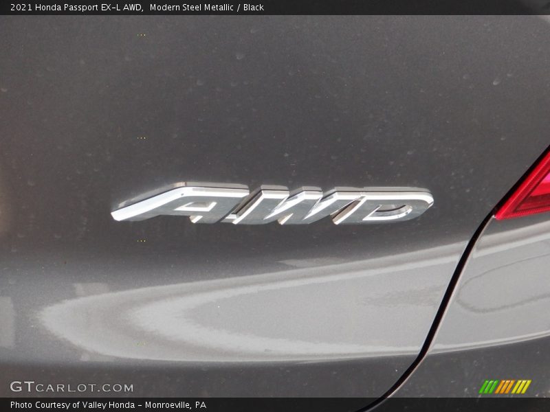 Modern Steel Metallic / Black 2021 Honda Passport EX-L AWD