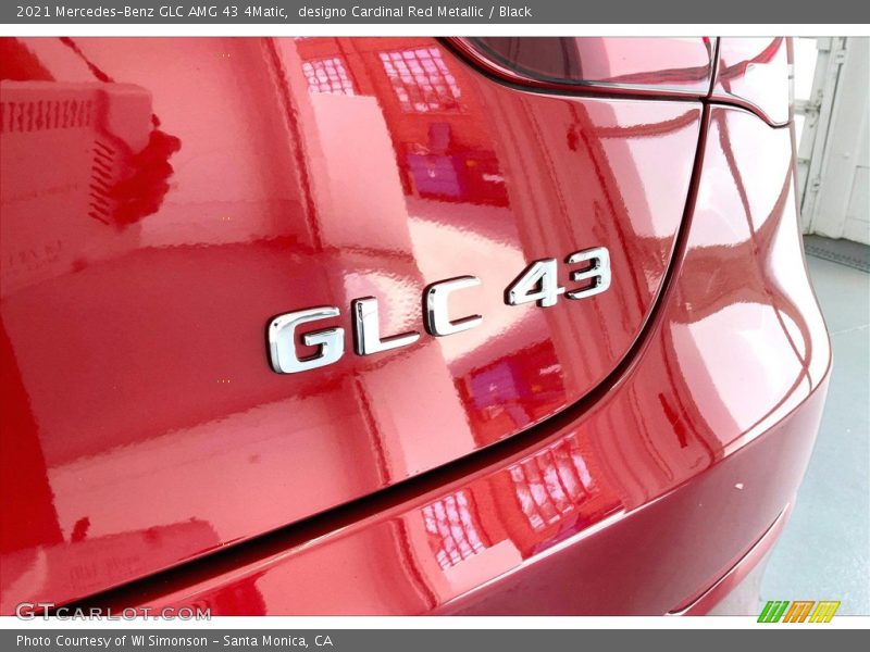 designo Cardinal Red Metallic / Black 2021 Mercedes-Benz GLC AMG 43 4Matic
