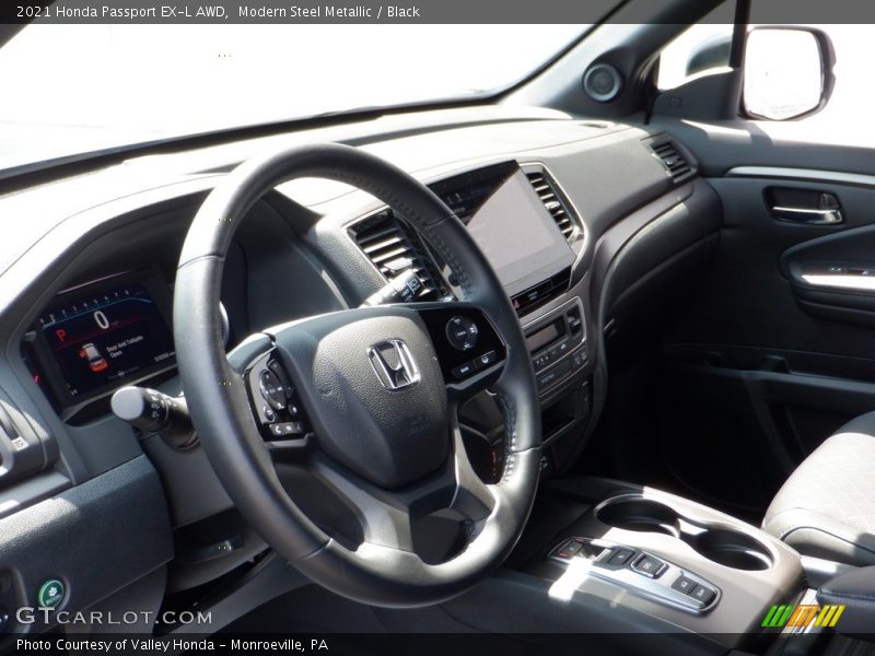 Modern Steel Metallic / Black 2021 Honda Passport EX-L AWD