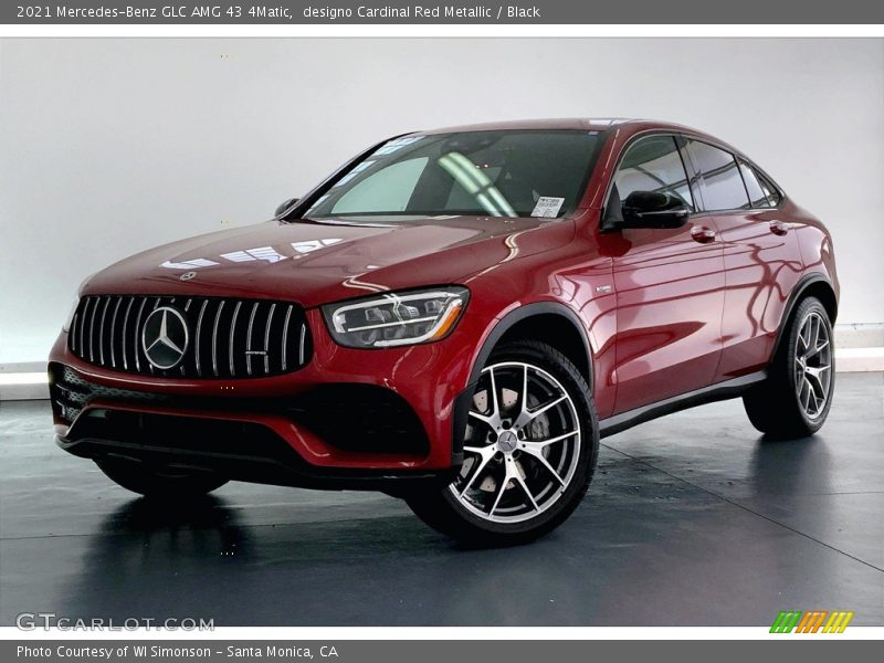 designo Cardinal Red Metallic / Black 2021 Mercedes-Benz GLC AMG 43 4Matic