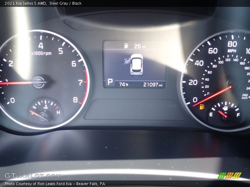 Steel Gray / Black 2021 Kia Seltos S AWD