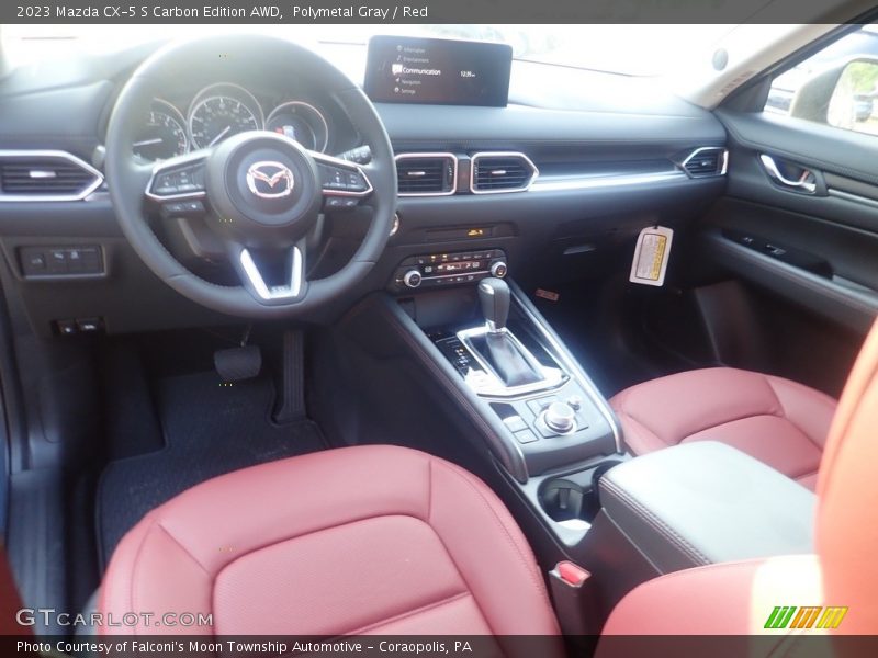 Polymetal Gray / Red 2023 Mazda CX-5 S Carbon Edition AWD