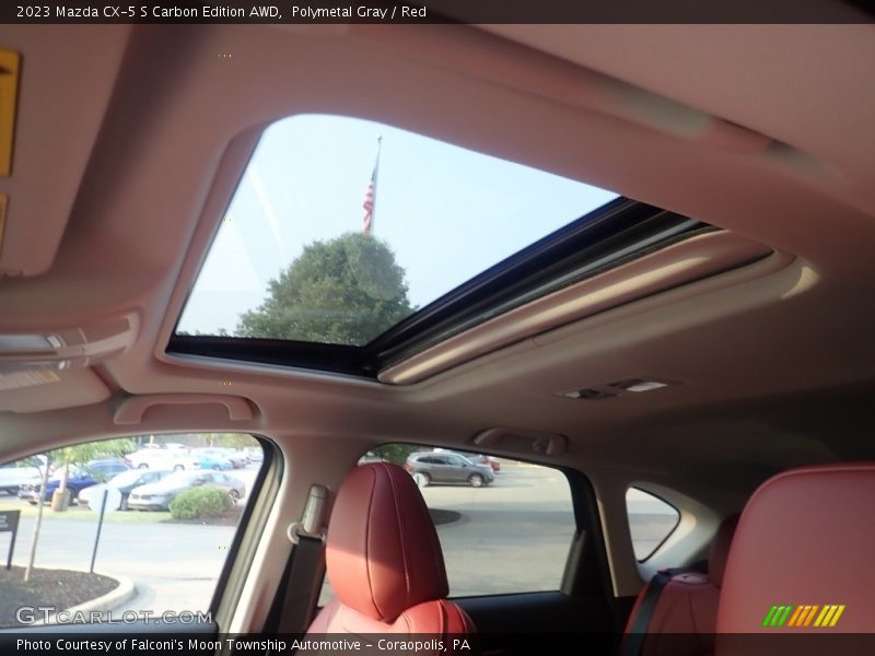 Polymetal Gray / Red 2023 Mazda CX-5 S Carbon Edition AWD