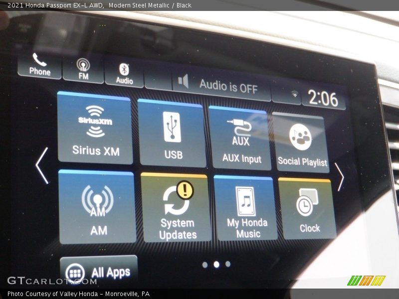 Modern Steel Metallic / Black 2021 Honda Passport EX-L AWD