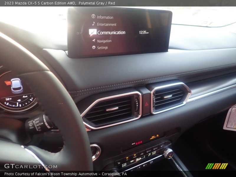 Polymetal Gray / Red 2023 Mazda CX-5 S Carbon Edition AWD