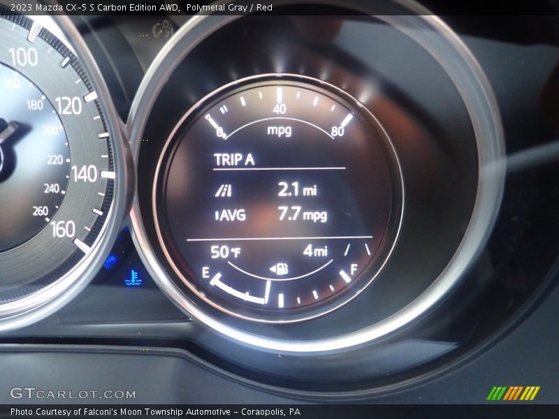 Polymetal Gray / Red 2023 Mazda CX-5 S Carbon Edition AWD