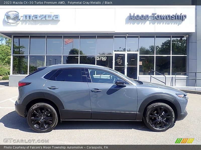 Polymetal Gray Metallic / Black 2023 Mazda CX-30 Turbo Premium AWD