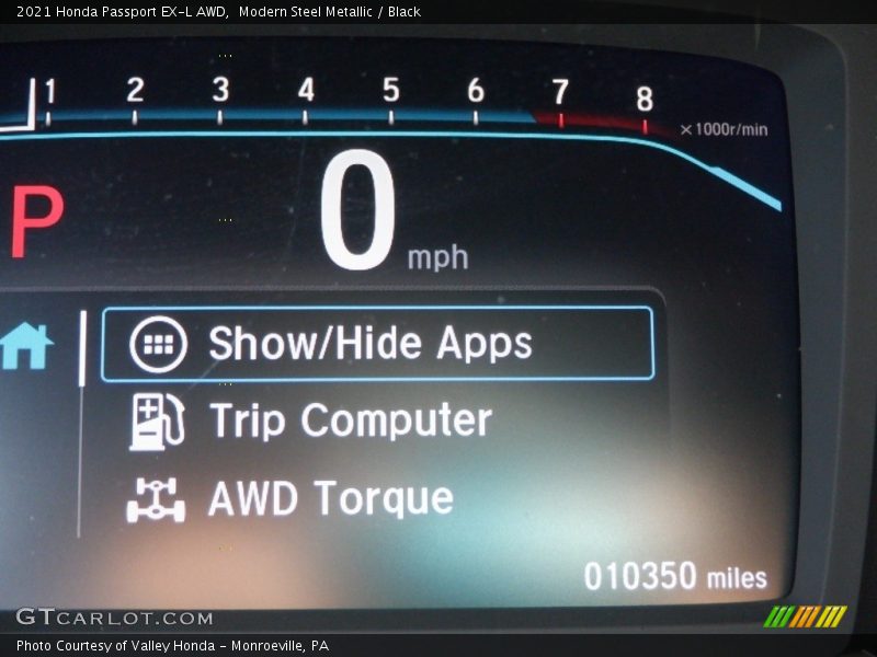 Modern Steel Metallic / Black 2021 Honda Passport EX-L AWD