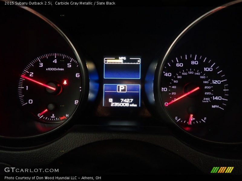  2015 Outback 2.5i 2.5i Gauges