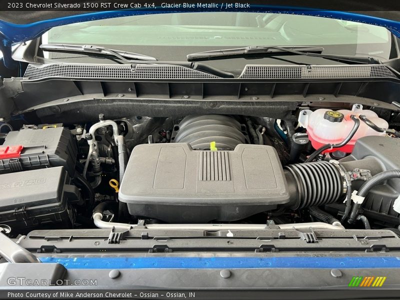 Glacier Blue Metallic / Jet Black 2023 Chevrolet Silverado 1500 RST Crew Cab 4x4