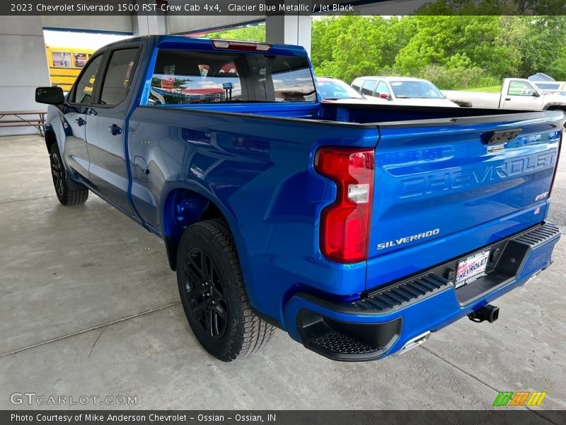 Glacier Blue Metallic / Jet Black 2023 Chevrolet Silverado 1500 RST Crew Cab 4x4