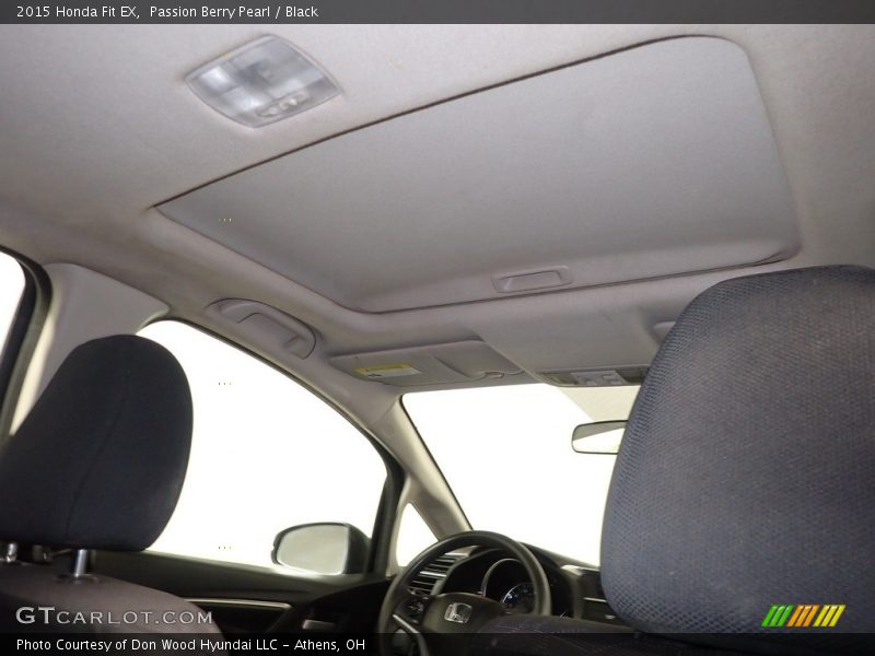 Passion Berry Pearl / Black 2015 Honda Fit EX