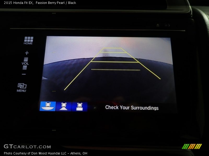 Passion Berry Pearl / Black 2015 Honda Fit EX