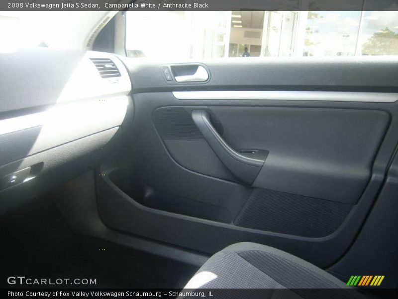 Campanella White / Anthracite Black 2008 Volkswagen Jetta S Sedan