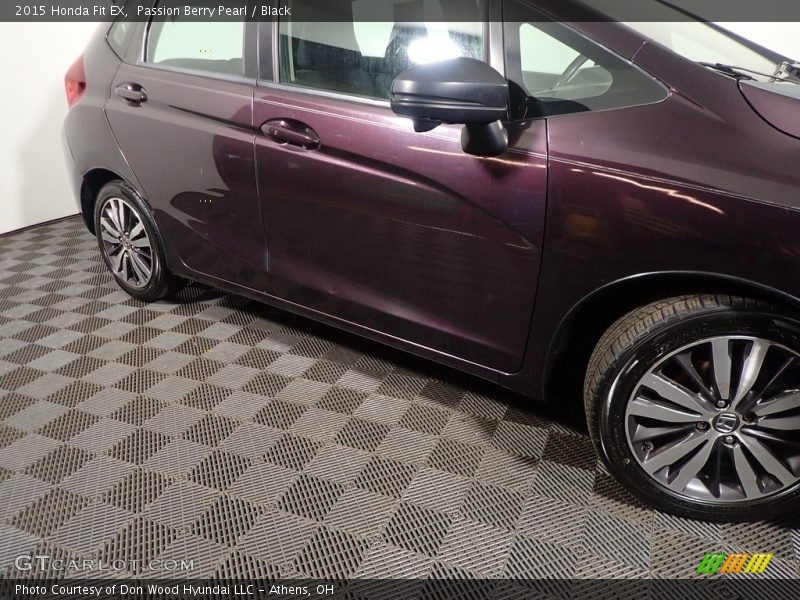 Passion Berry Pearl / Black 2015 Honda Fit EX