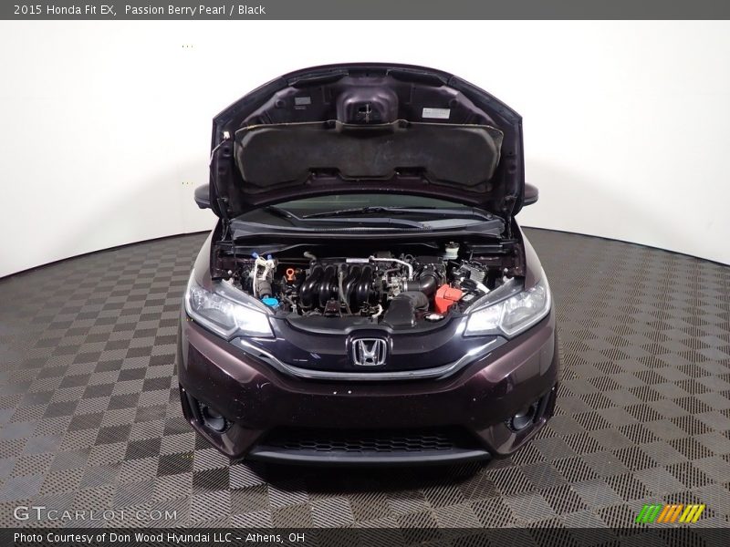 Passion Berry Pearl / Black 2015 Honda Fit EX