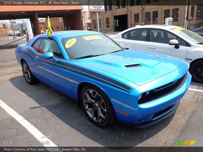B5 Blue Pearl / Black 2015 Dodge Challenger R/T